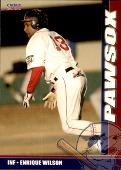 2006 Choice Pawtucket Red Sox #28 Enrique Wilson Front