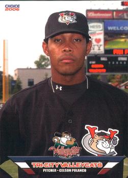 2006 Choice Tri-City ValleyCats #25 Celson Polanco Front