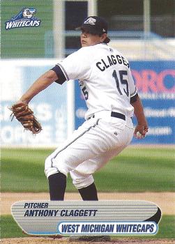 2006 Choice West Michigan Whitecaps #04 Anthony Claggett Front