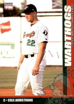2006 Choice Winston-Salem Warthogs #03 Cole Armstrong Front