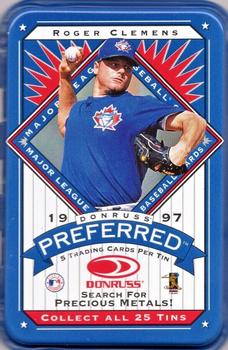 1997 Donruss Preferred - Tin Packs #NNO Roger Clemens Front