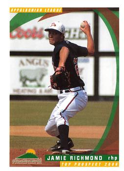 2006 Grandstand Appalachian League Top Prospects #NNO Jamie Richmond Front