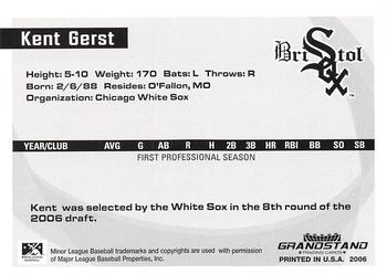 2006 Grandstand Appalachian League Top Prospects #NNO Kent Gerst Back