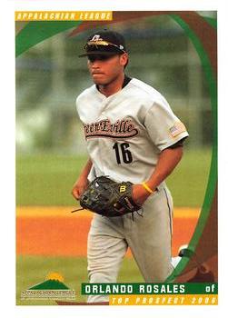 2006 Grandstand Appalachian League Top Prospects #NNO Orlando Rosales Front