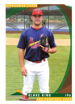2006 Grandstand Appalachian League Top Prospects #NNO Blake King Front