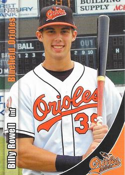 2006 Grandstand Bluefield Orioles #21 Billy Rowell Front