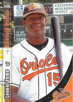 2006 Grandstand Bluefield Orioles #25 Leonel Yeme Front