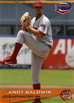 2006 Grandstand Clearwater Threshers #NNO Andy Baldwin Front