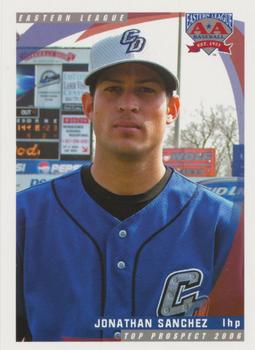 2006 Grandstand Eastern League Top Prospects #NNO Jonathan Sanchez Front
