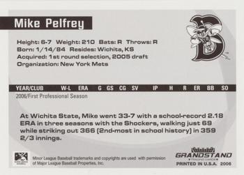 2006 Grandstand Eastern League Top Prospects #NNO Mike Pelfrey Back