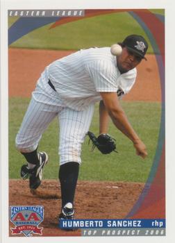 2006 Grandstand Eastern League Top Prospects #NNO Humberto Sanchez Front