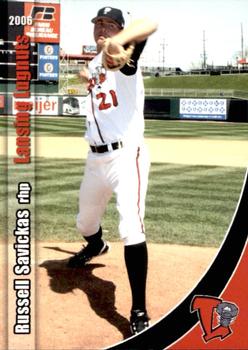 2006 Grandstand Lansing Lugnuts #NNO Russell Savickas Front