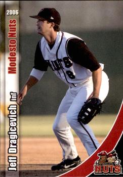 2006 Grandstand Modesto Nuts #13 Jeff Dragicevich Front