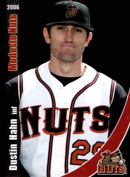 2006 Grandstand Modesto Nuts #16 Dustin Hahn Front