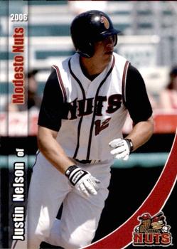 2006 Grandstand Modesto Nuts #26 Justin Nelson Front