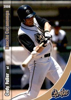 2006 Grandstand Rancho Cucamonga Quakes #4 Cody Fuller Front