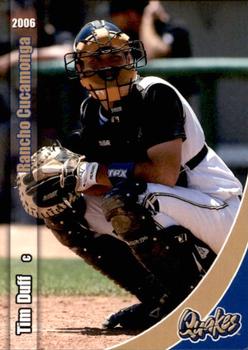 2006 Grandstand Rancho Cucamonga Quakes #18 Tim Duff Front