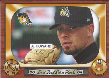 2006 Grandstand South Bend Silver Hawks #NNO Adam Howard Front