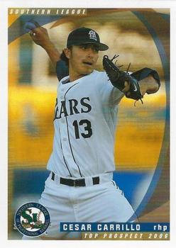 2006 Grandstand Southern League Top Prospects #NNO Cesar Carrillo Front