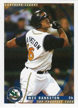 2006 Grandstand Southern League Top Prospects #NNO Wes Bankston Front