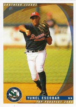 2006 Grandstand Southern League Top Prospects #NNO Yunel Escobar Front