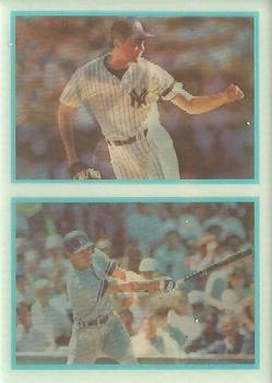 1986 Sportflics Rookies #48 Outstanding Rookie Seasons (Eddie Murray / Dave Righetti / Cal Ripken Jr. / Steve Sax / Darryl Strawberry / Lou Whitaker) Front