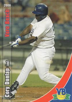2006 Grandstand Vero Beach Dodgers #NNO Cory Dunlap Front