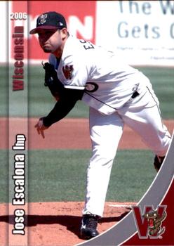 2006 Grandstand Wisconsin Timber Rattlers #5 Jose Escalona Front