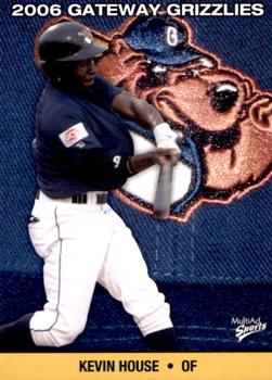 2006 MultiAd Gateway Grizzlies #20 Kevin House Front
