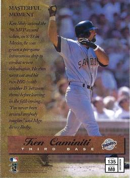 1997 Finest - Embossed #135 Ken Caminiti Back