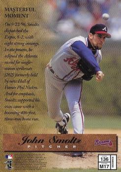 1997 Finest - Embossed #136 John Smoltz Back