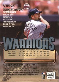 1997 Finest - Embossed #140 Chuck Knoblauch Back