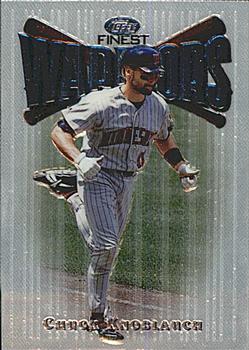 1997 Finest - Embossed #140 Chuck Knoblauch Front