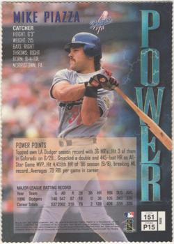 1997 Finest - Embossed #151 Mike Piazza Back