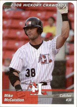 2006 MultiAd Hickory Crawdads #20a Mike McCuistion Front
