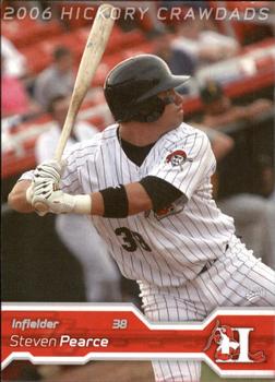2006 MultiAd Hickory Crawdads #20b Steven Pearce Front