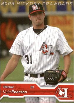 2006 MultiAd Hickory Crawdads #21b Kyle Pearson Front