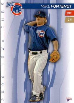 2006 MultiAd Iowa Cubs #8 Mike Fontenot Front