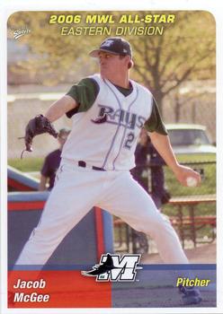 2006 MultiAd Midwest League All-Stars Eastern Division #8 Jacob McGee Front