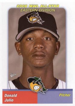 2006 MultiAd Midwest League All-Stars Eastern Division #11 Donald Julio Front