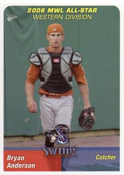 2006 MultiAd Midwest League All-Stars Western Division #2 Bryan Anderson Front