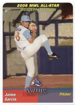2006 MultiAd Midwest League All-Stars Western Division #4 Jaime Garcia Front