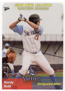 2006 MultiAd Midwest League All-Stars Western Division #6 Randy Roth Front