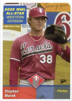 2006 MultiAd Midwest League All-Stars Western Division #19 Stephen Marek Front