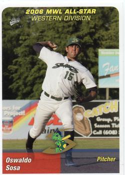 2006 MultiAd Midwest League All-Stars Western Division #33 Oswaldo Sosa Front
