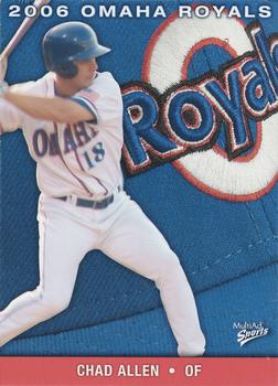 2006 MultiAd Omaha Royals #1 Chad Allen Front
