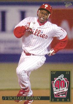 2006 MultiAd Reading Phillies #3 Michael Bourn Front