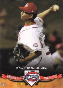 2007 MultiAd Greenville Drive #24 Jorge Rodriguez Front