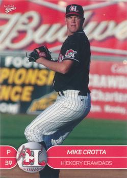 2007 MultiAd Hickory Crawdads #13 Mike Crotta Front