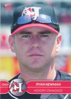 2007 MultiAd Hickory Crawdads #3 Ryan Newman Front